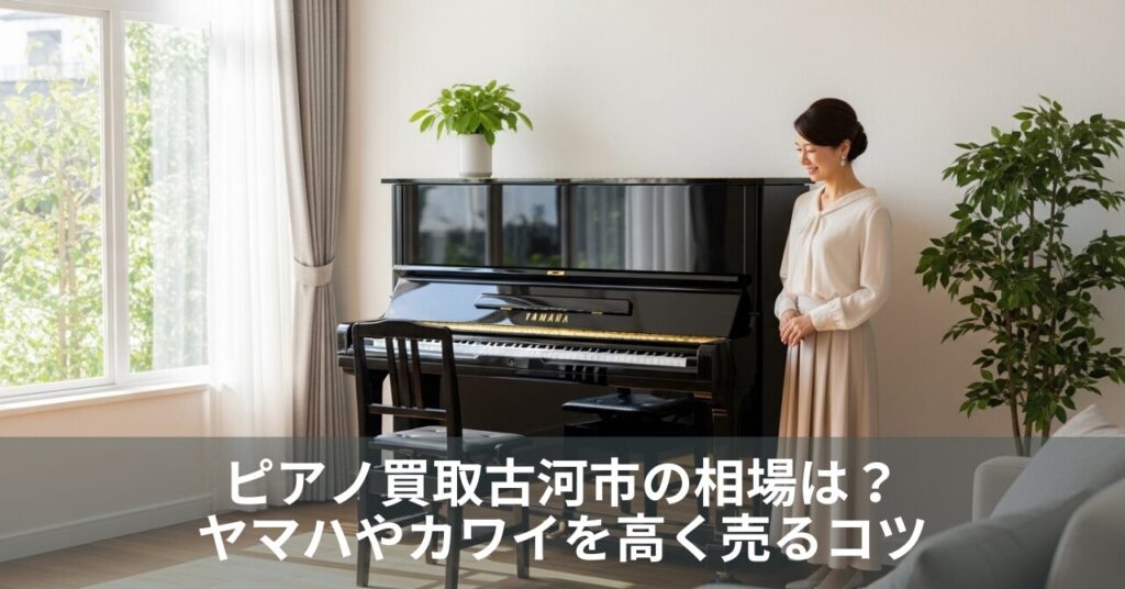 ピアノ買取古河市の相場は？ヤマハやカワイを高く売るコツ