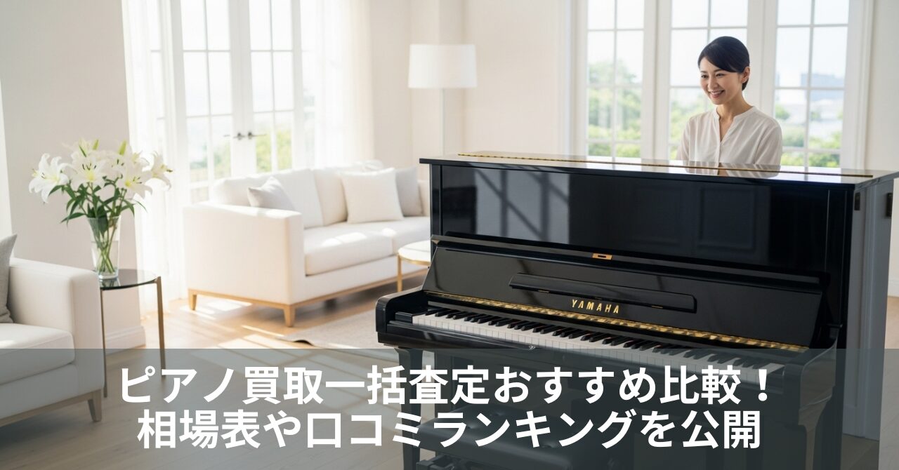 ピアノ買取一括査定おすすめ比較!相場表や口コミランキングを公開
