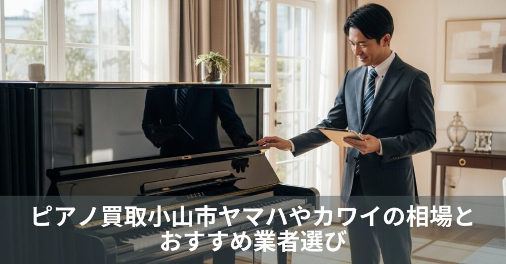 ピアノ買取小山市｜ヤマハやカワイの相場とおすすめ業者選び
