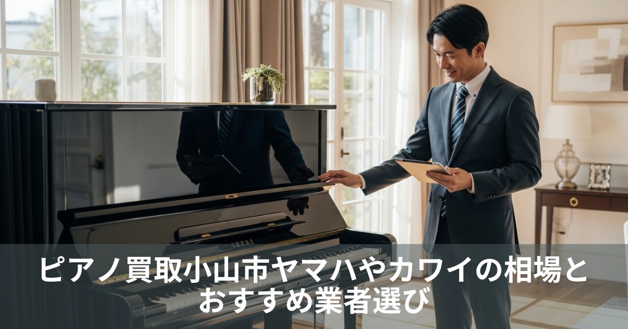 ピアノ買取小山市｜ヤマハやカワイの相場とおすすめ業者選び