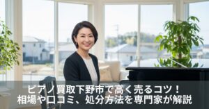 ピアノ買取下野市で高く売るコツ！相場や口コミ、処分方法を専門家が解説