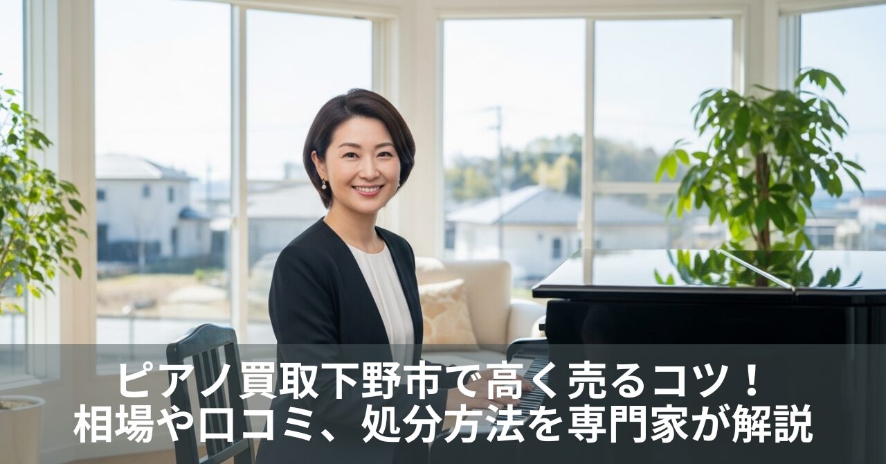 ピアノ買取下野市で高く売るコツ！相場や口コミ、処分方法を専門家が解説