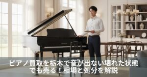 ピアノ買取を栃木で音が出ない壊れた状態でも売る！相場と処分を解説