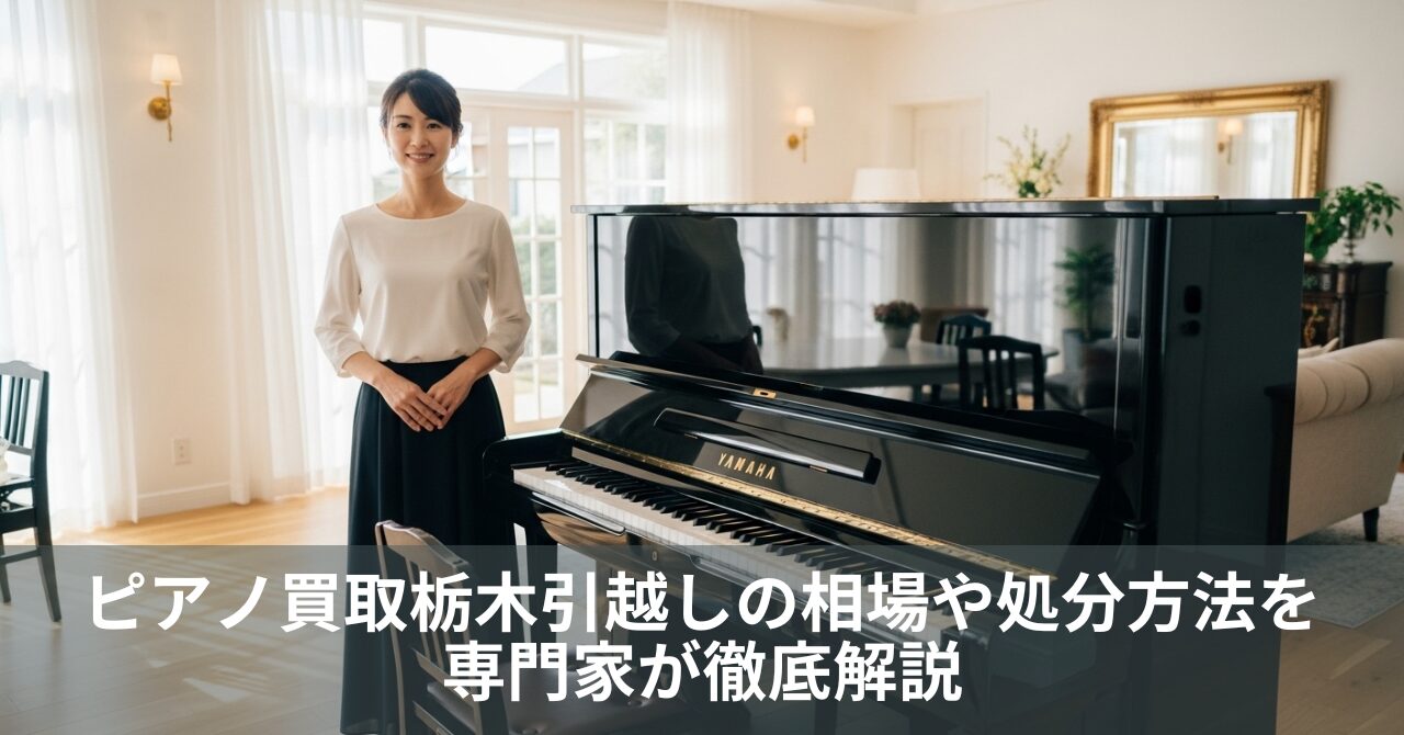 ピアノ買取栃木引越しの相場や処分方法を専門家が徹底解説