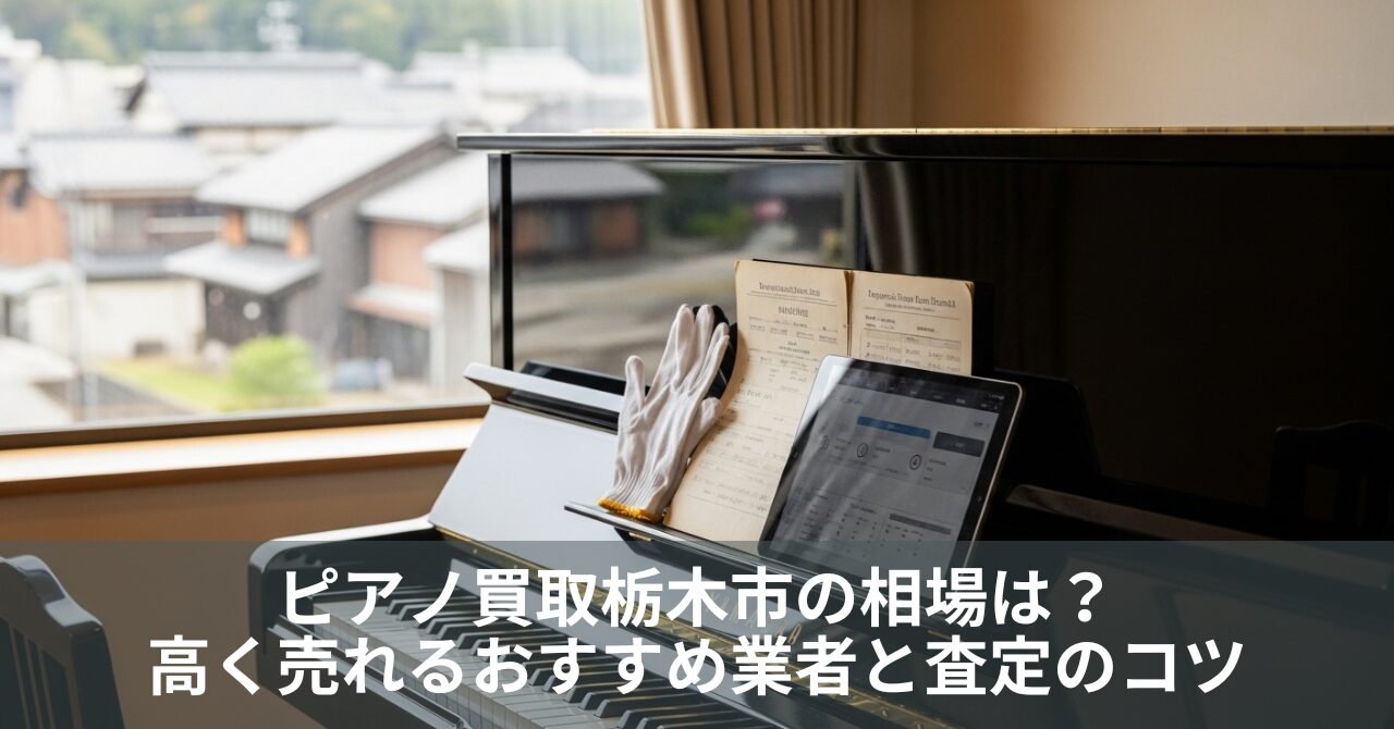 ピアノ買取栃木市の相場は？高く売れるおすすめ業者と査定のコツ