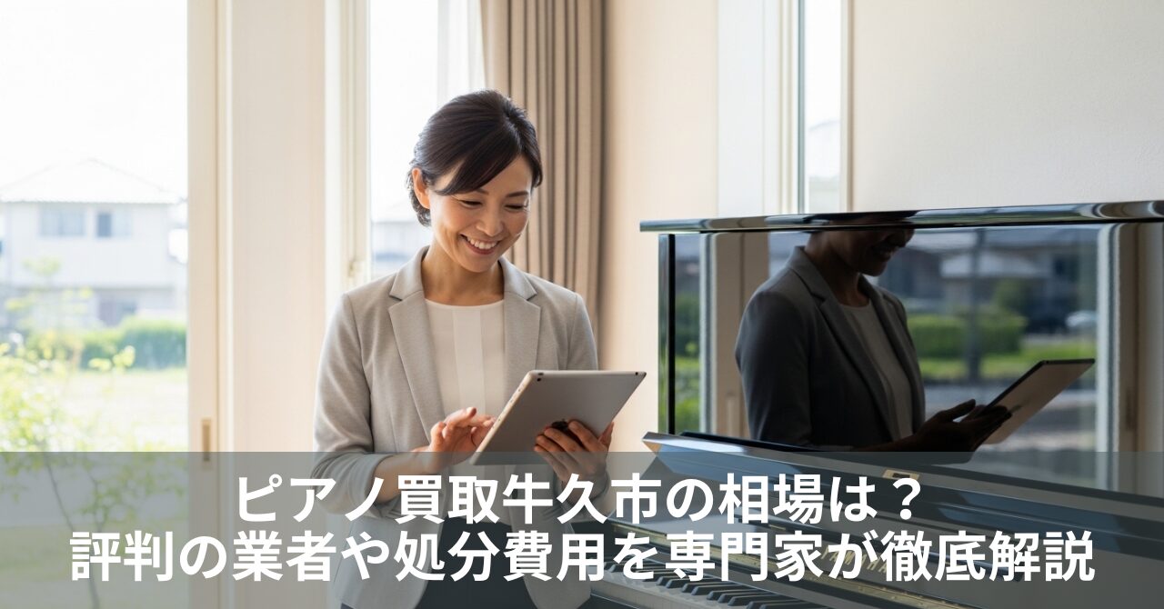 ピアノ買取牛久市の相場は？評判の業者や処分費用を専門家が徹底解説