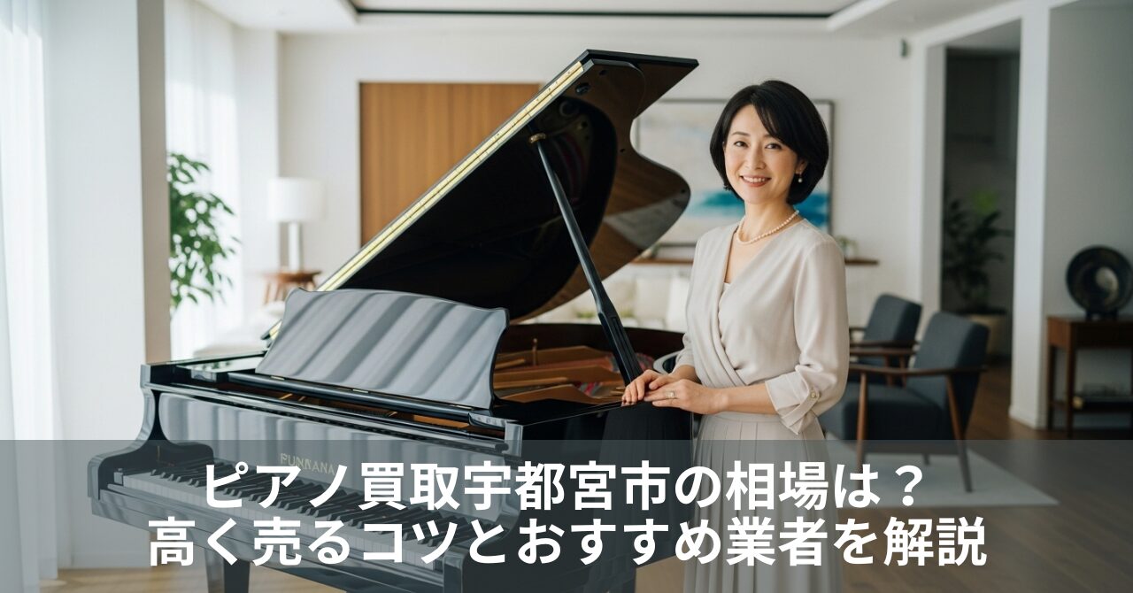 ピアノ買取宇都宮市の相場は？高く売るコツとおすすめ業者を解説