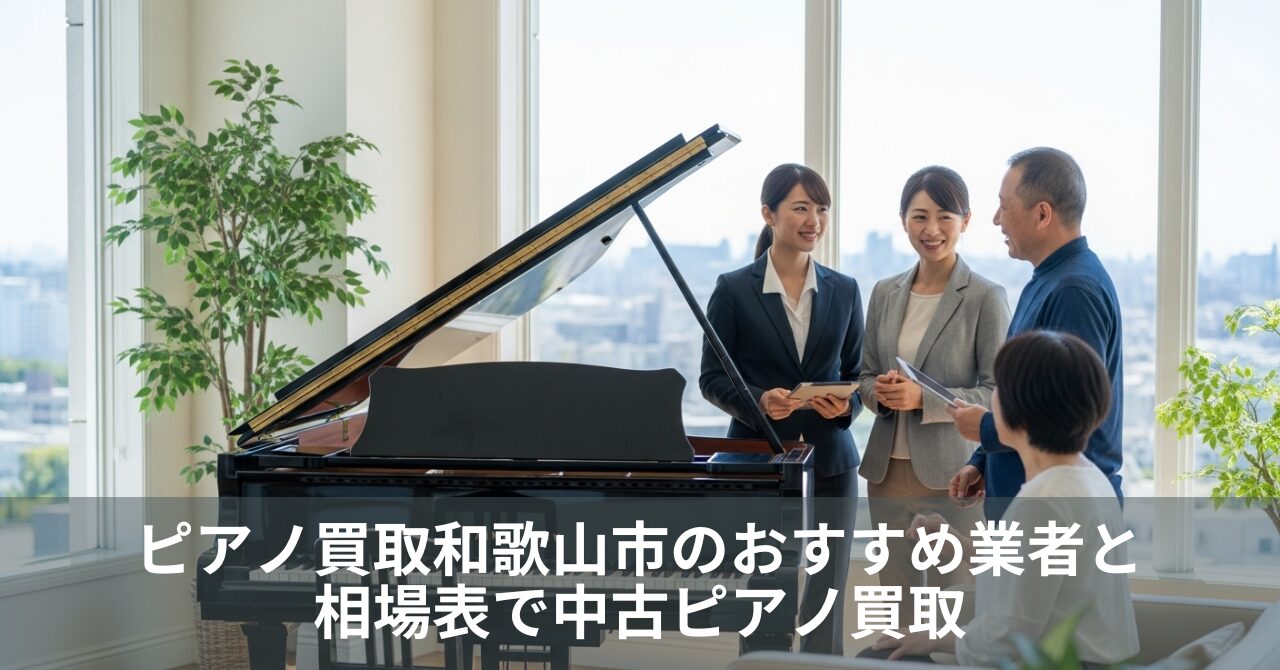 ピアノ買取和歌山市のおすすめ業者と相場表で中古ピアノ買取
