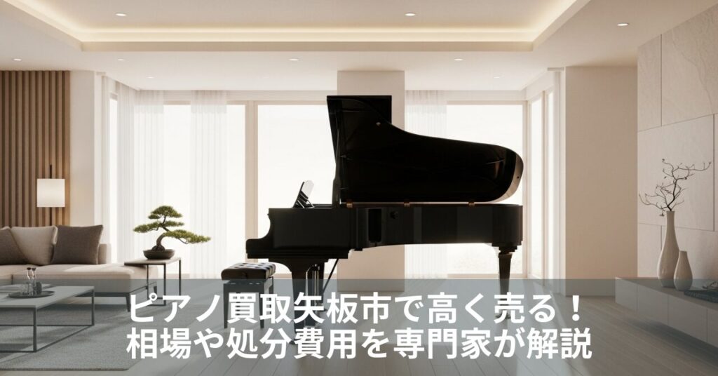 ピアノ買取矢板市で高く売る！相場や処分費用を専門家が解説