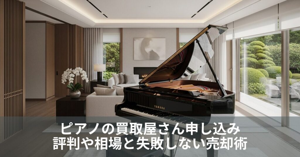 ピアノの買取屋さん申し込み｜評判や相場と失敗しない売却術