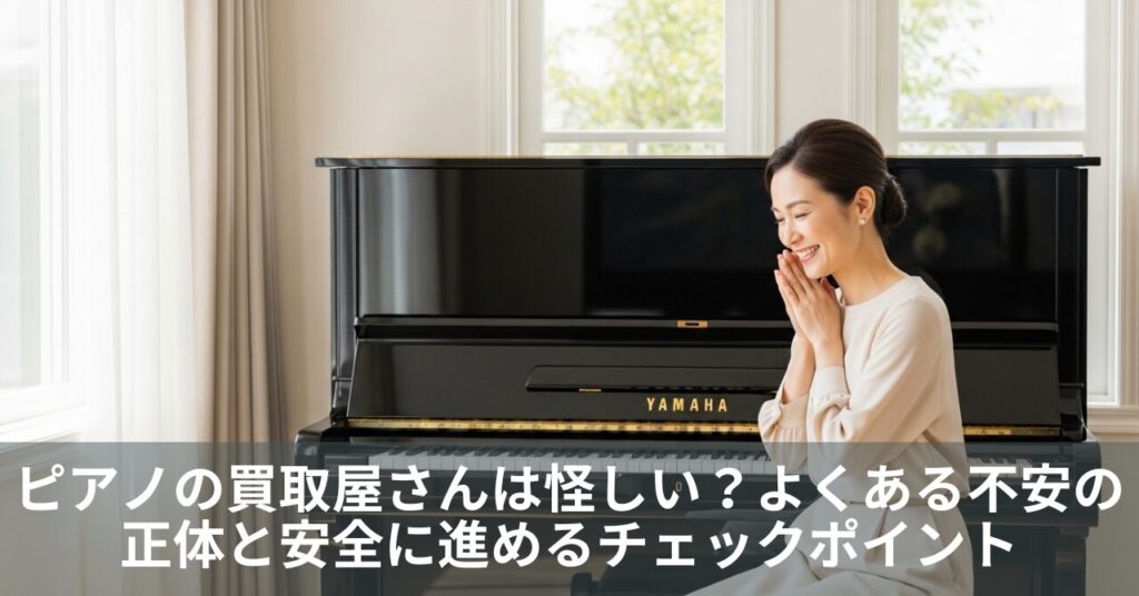 ピアノの買取屋さんは怪しい？よくある不安の正体と安全に進めるチェックポイント