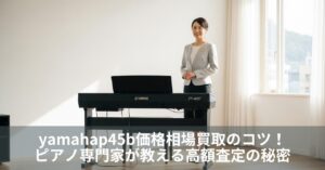 yamahap45b価格相場買取のコツ！ピアノ専門家が教える高額査定の秘密