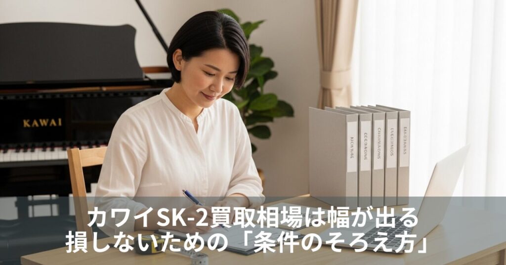 カワイSK-2買取相場は幅が出る｜損しないための「条件のそろえ方」