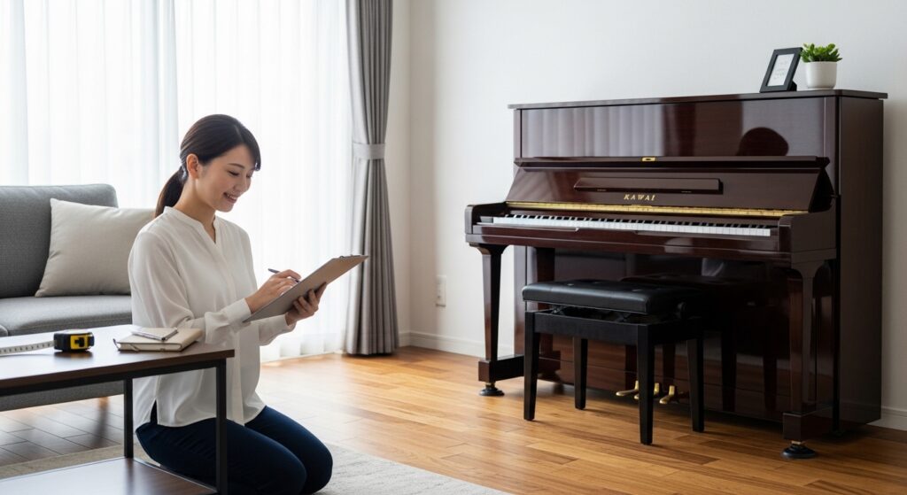 アップライトピアノ無垢床の悩み解決