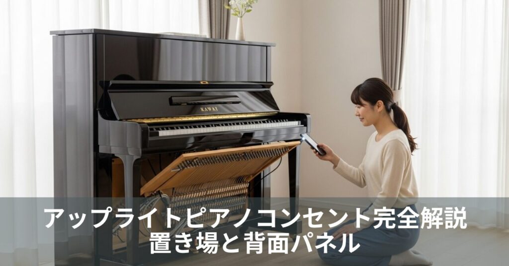 アップライトピアノコンセント完全解説｜置き場と背面パネル