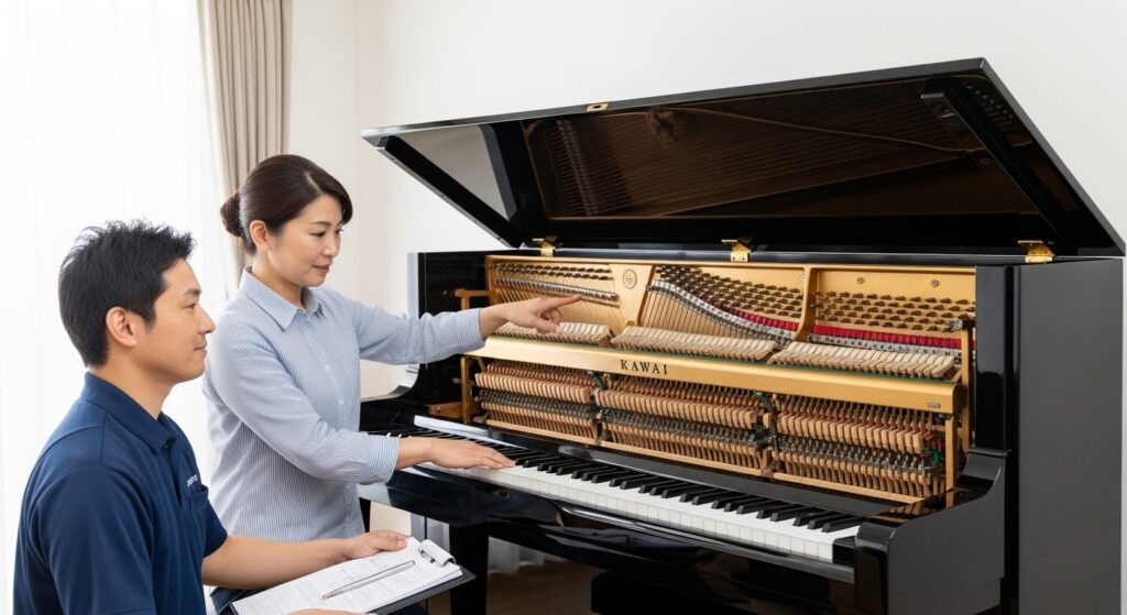 アップライトピアノ解体組み立ての基本