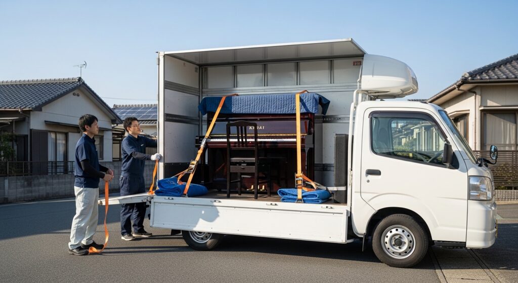 アップライトピアノ軽トラで運べる？