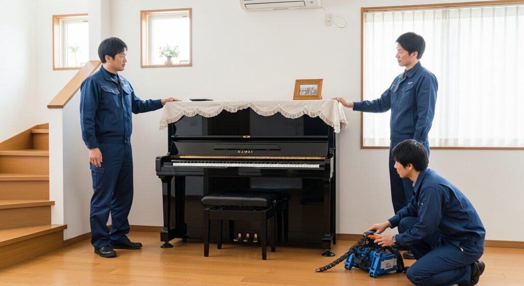 アップライトピアノ階段幅の目安