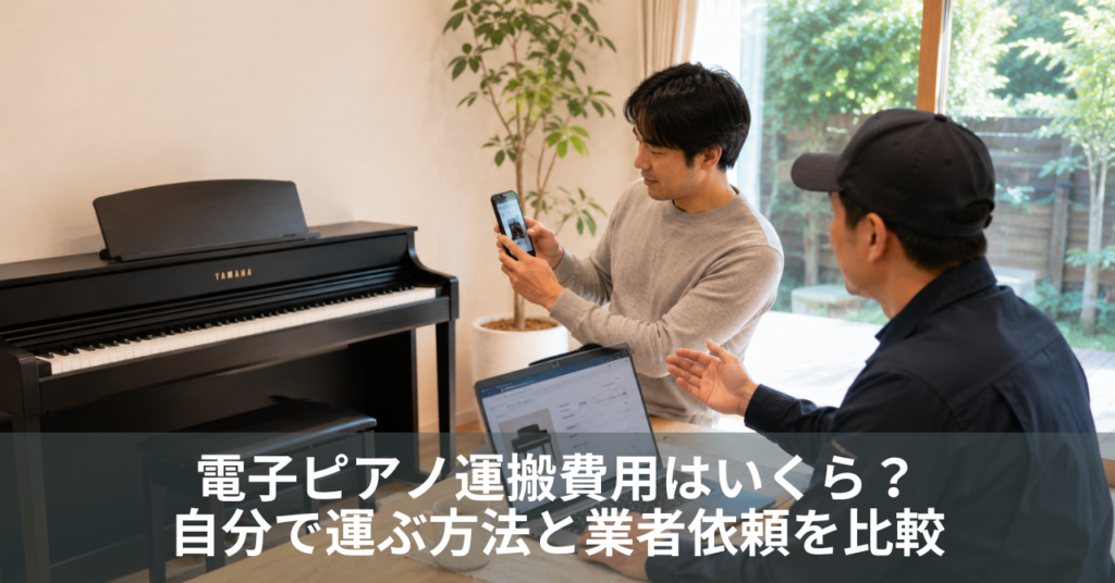 電子ピアノ運搬費用はいくら？自分で運ぶ方法と業者依頼を比較