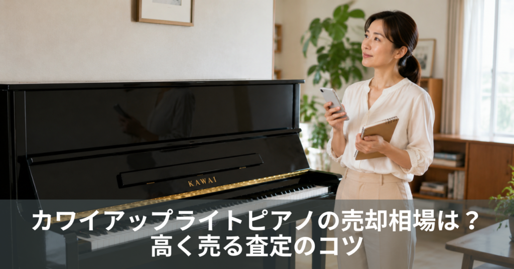 カワイアップライトピアノの売却相場は？高く売る査定のコツ
