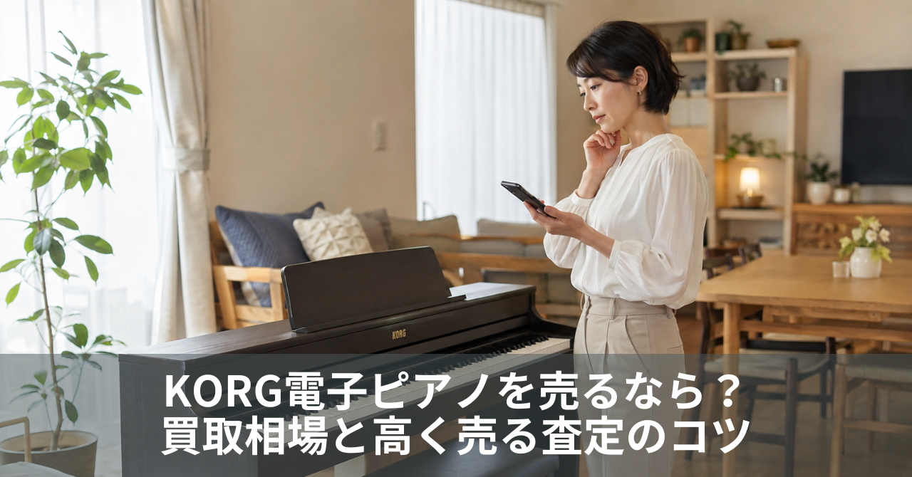 KORG電子ピアノを売るなら?買取相場と高く売る査定のコツ