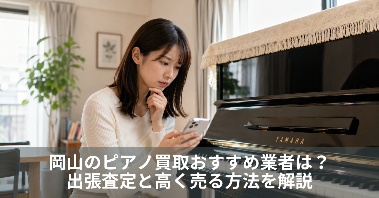 岡山のピアノ買取おすすめ業者は？