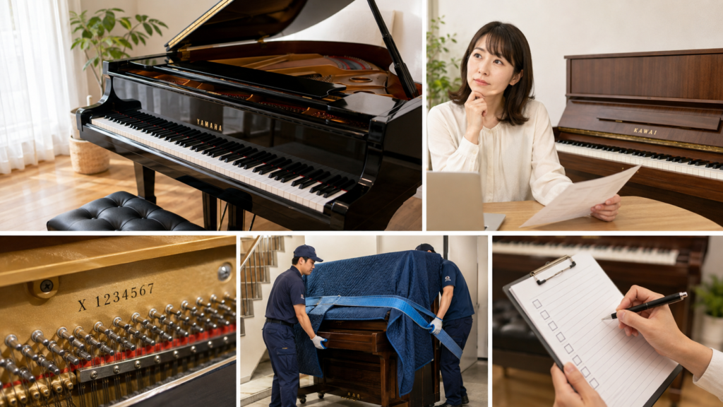 YAMAHAピアノの出張査定から搬出・契約確認までの流れ