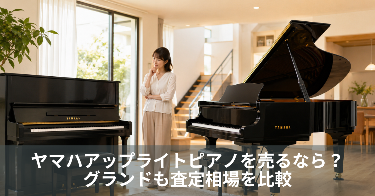 ヤマハアップライトピアノを売るなら?グランドも査定相場を比較