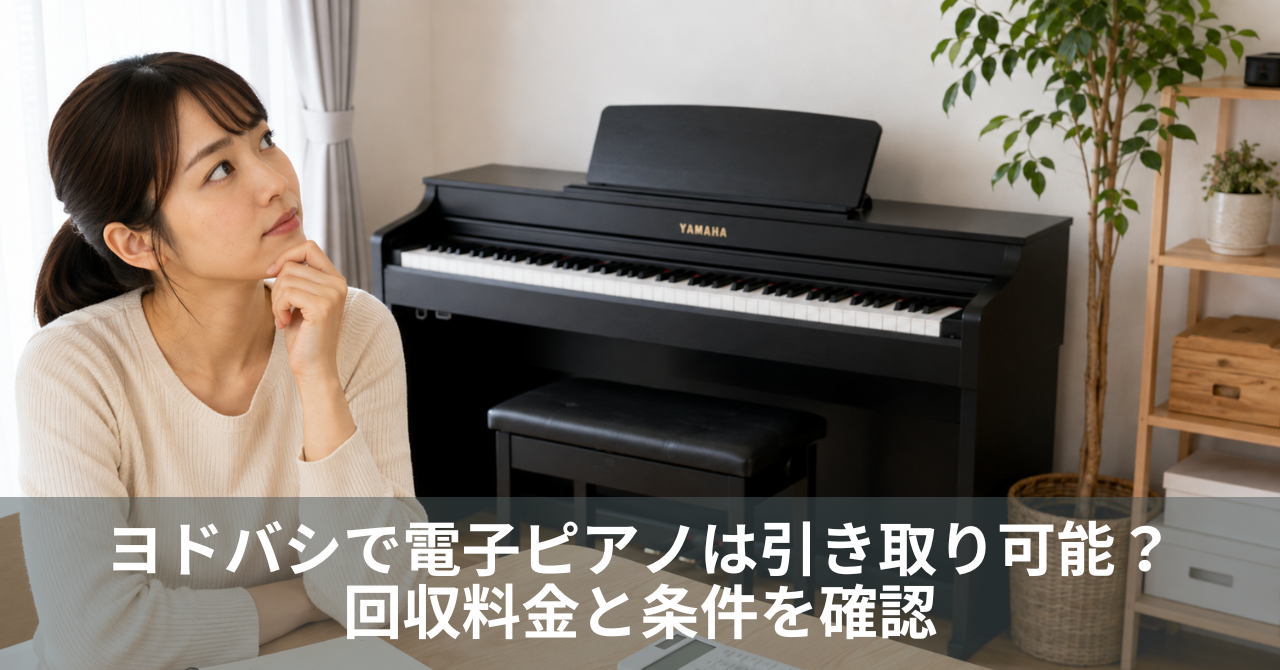 ヨドバシで電子ピアノは引き取り可能？回収料金と条件を確認
